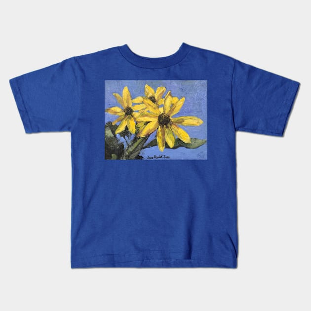 Maximilian Sunflowers Kids T-Shirt by Susan1964